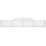 Paniers à gabions arqués 11 pcs 300x30x40/60 cm fer galvanisé – Image 2