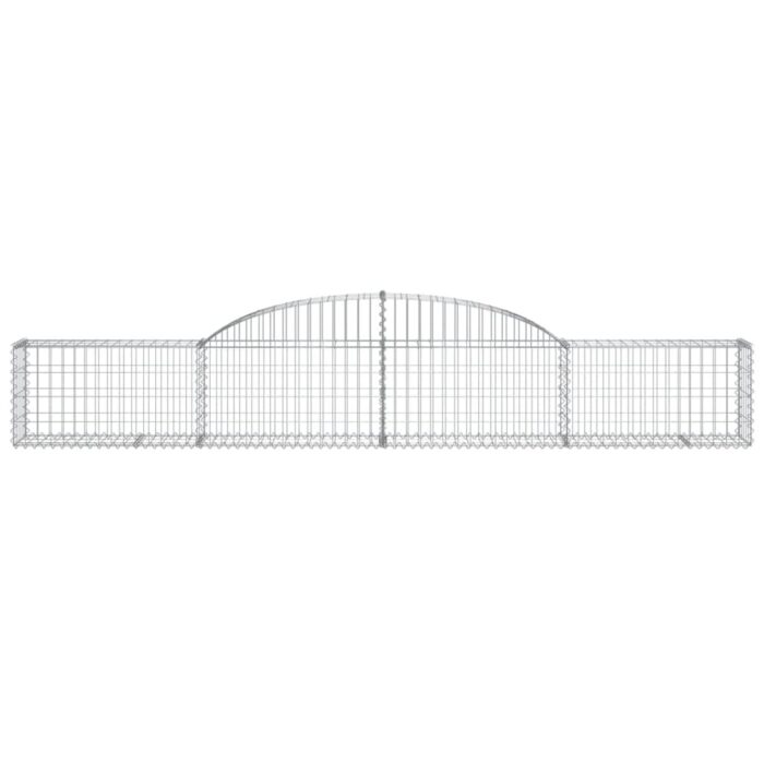 Paniers à gabions arqués 11 pcs 300x30x40/60 cm fer galvanisé – Image 2