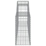 Paniers à gabions arqués 3 pcs 300x30x60/80 cm Fer galvanisé – Image 3