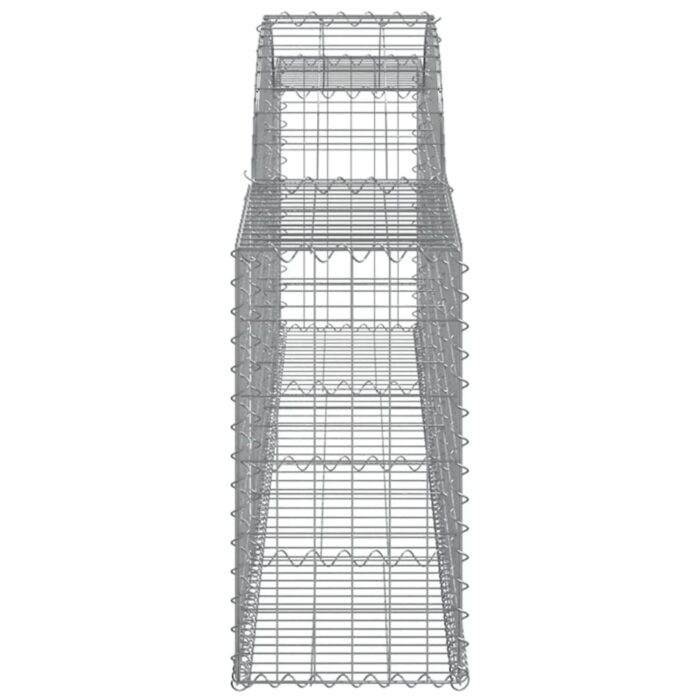 Paniers à gabions arqués 3 pcs 300x30x60/80 cm Fer galvanisé – Image 3