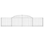 Paniers à gabions arqués 15 pcs 300x30x60/80 cm Fer galvanisé – Image 2