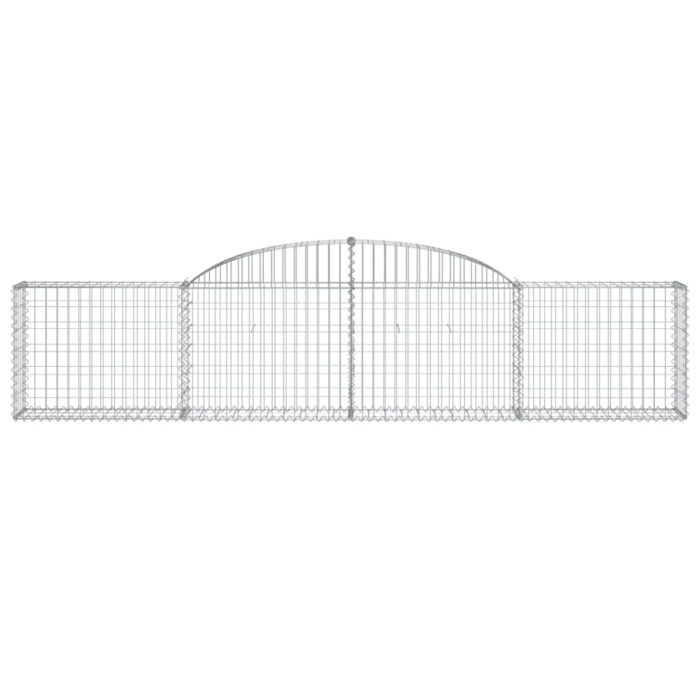 Paniers à gabions arqués 25 pcs 300x30x60/80 cm fer galvanisé – Image 2
