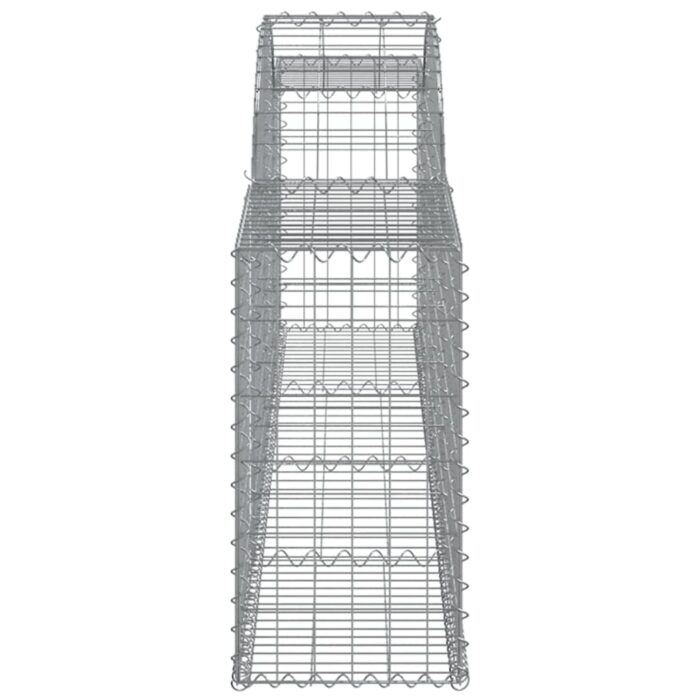 Paniers à gabions arqués 25 pcs 300x30x60/80 cm fer galvanisé – Image 3