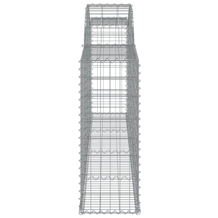 Paniers à gabions arqués 9 pcs 300x30x80/100 cm fer galvanisé – Image 3