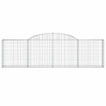 Paniers à gabions arqués 11 pcs 300x30x80/100 cm fer galvanisé – Image 2