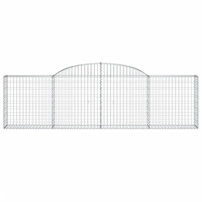 Paniers à gabions arqués 11 pcs 300x30x80/100 cm fer galvanisé – Image 2