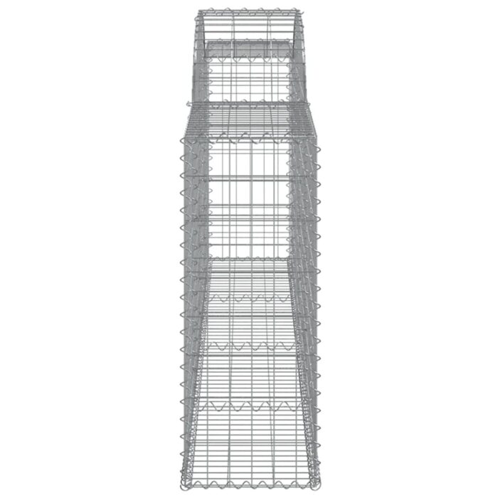 Paniers à gabions arqués 11 pcs 300x30x80/100 cm fer galvanisé – Image 3