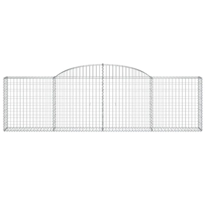 Paniers à gabions arqués 15 pcs 300x30x80/100 cm fer galvanisé – Image 2