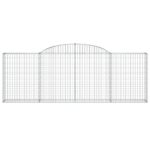 Paniers à gabions arqués 9 pcs 300x30x100/120 cm fer galvanisé – Image 2