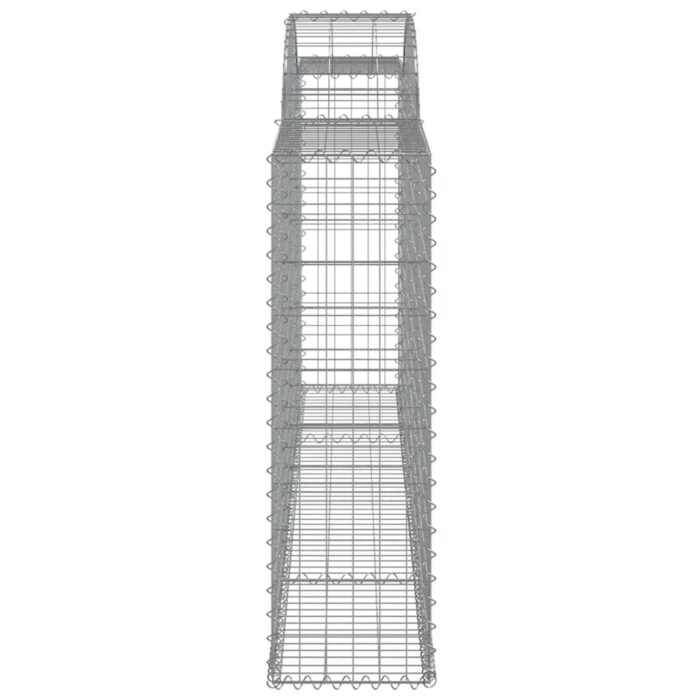 Paniers à gabions arqués 9 pcs 300x30x100/120 cm fer galvanisé – Image 3
