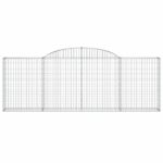 Paniers à gabions arqués 11 pcs 300x30x100/120 cm fer galvanisé – Image 2