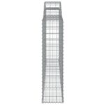 Paniers à gabions arqués 5 pcs 300x30x120/140 cm fer galvanisé – Image 3