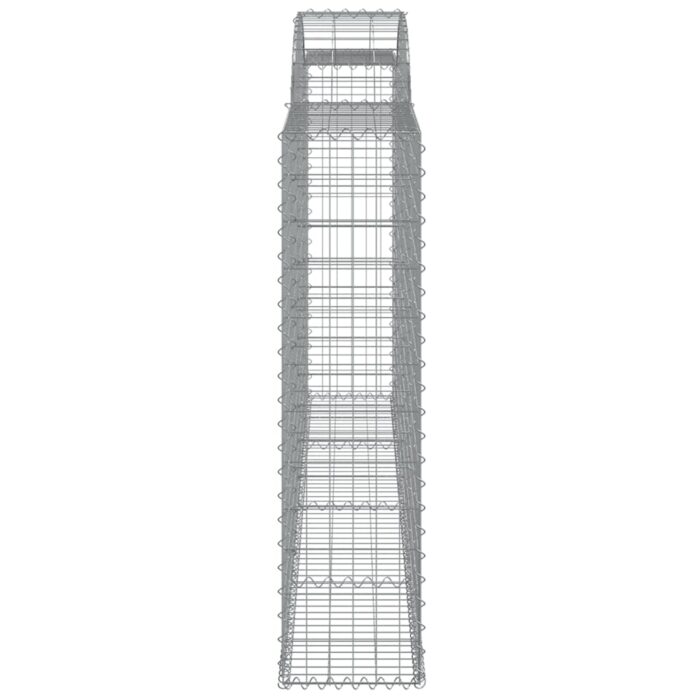 Paniers à gabions arqués 5 pcs 300x30x120/140 cm fer galvanisé – Image 3