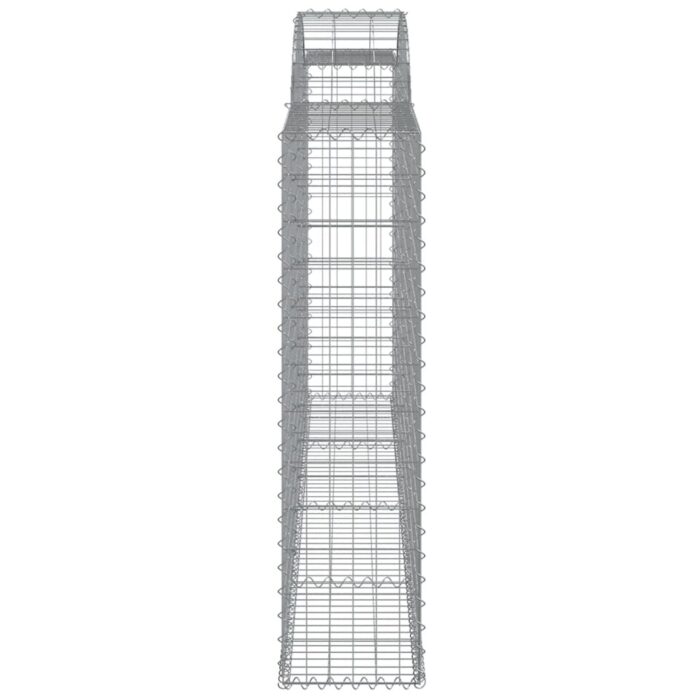Paniers à gabions arqués 17 pcs 300x30x120/140 cm fer galvanisé – Image 3