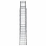 Paniers à gabions arqués 3 pcs 300x30x160/180 cm fer galvanisé – Image 3