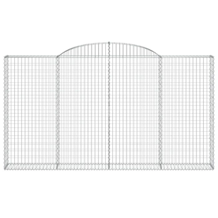 Paniers à gabions arqués 7 pcs 300x30x160/180 cm fer galvanisé – Image 2