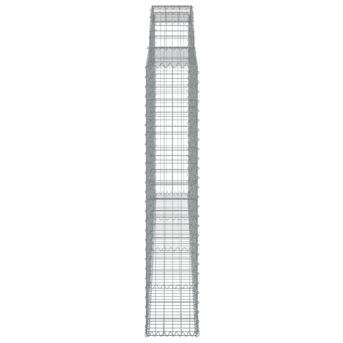 Paniers à gabions arqués 7 pcs 300x30x160/180 cm fer galvanisé – Image 3