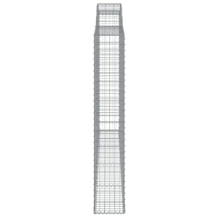 Paniers à gabions arqués 3 pcs 300x30x180/200 cm fer galvanisé – Image 3