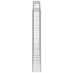 Paniers à gabions arqués 3 pcs 300x30x220/240 cm fer galvanisé – Image 3