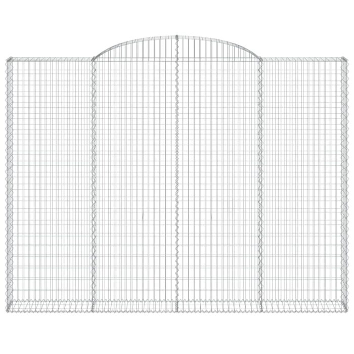 Paniers à gabions arqués 5 pcs 300x30x220/240 cm fer galvanisé – Image 2