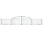 Paniers à gabions arqués 3 pcs 300x50x40/60 cm fer galvanisé – Image 2