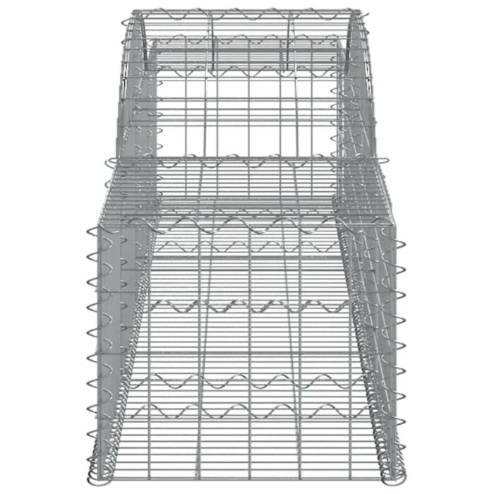 Paniers à gabions arqués 7 pcs 300x50x40/60 cm fer galvanisé – Image 3