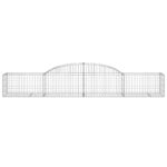 Paniers à gabions arqués 11 pcs 300x50x40/60 cm fer galvanisé – Image 2