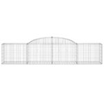 Paniers à gabions arqués 3 pcs 300x50x60/80 cm fer galvanisé – Image 2