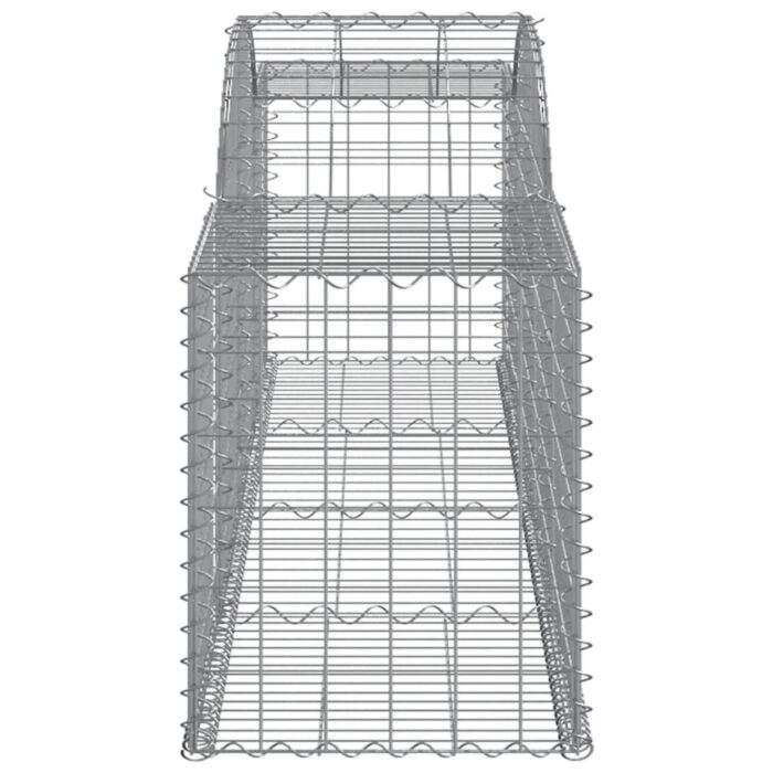 Paniers à gabions arqués 5 pcs 300x50x60/80 cm fer galvanisé – Image 3