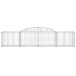 Paniers à gabions arqués 15 pcs 300x50x60/80 cm fer galvanisé – Image 2