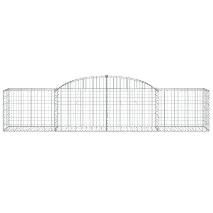 Paniers à gabions arqués 15 pcs 300x50x60/80 cm fer galvanisé – Image 2