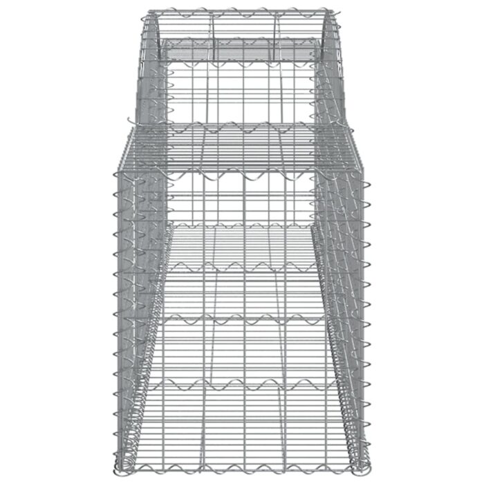 Paniers à gabions arqués 15 pcs 300x50x60/80 cm fer galvanisé – Image 3