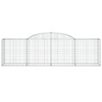 Paniers à gabions arqués 3 pcs 300x50x80/100 cm fer galvanisé – Image 2