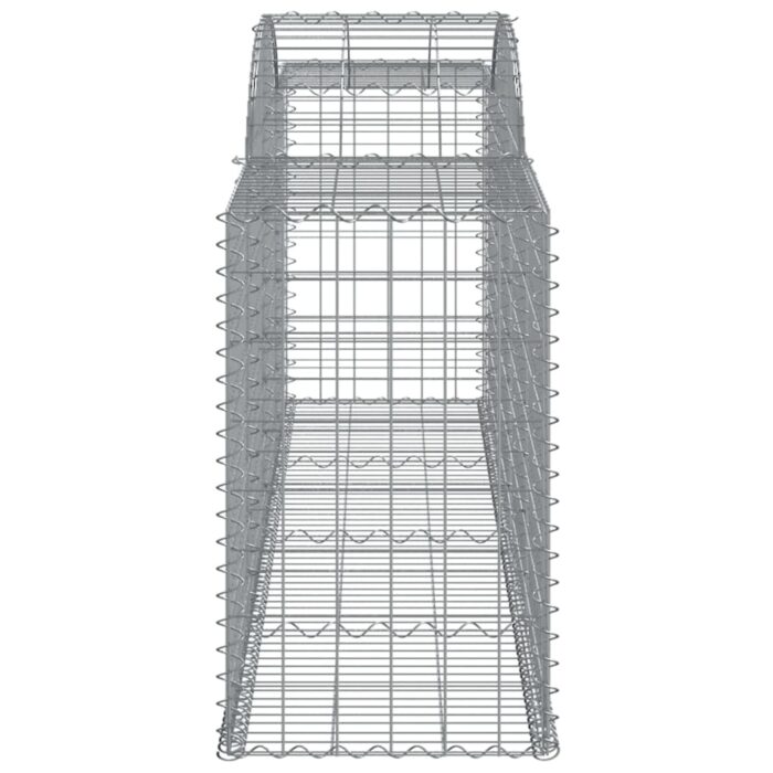Paniers à gabions arqués 3 pcs 300x50x80/100 cm fer galvanisé – Image 3