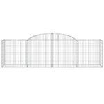 Paniers à gabions arqués 5 pcs 300x50x80/100 cm fer galvanisé – Image 2