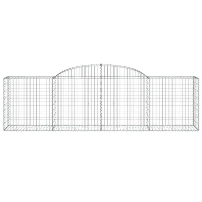 Paniers à gabions arqués 5 pcs 300x50x80/100 cm fer galvanisé – Image 2