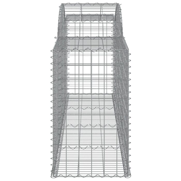 Paniers à gabions arqués 7 pcs 300x50x80/100 cm fer galvanisé – Image 3
