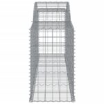 Paniers à gabions arqués 17 pcs 300x50x80/100 cm fer galvanisé – Image 3