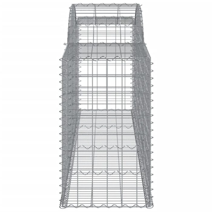 Paniers à gabions arqués 17 pcs 300x50x80/100 cm fer galvanisé – Image 3