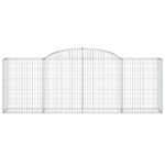 Paniers à gabions arqués 7 pcs 300x50x100/120 cm fer galvanisé – Image 2
