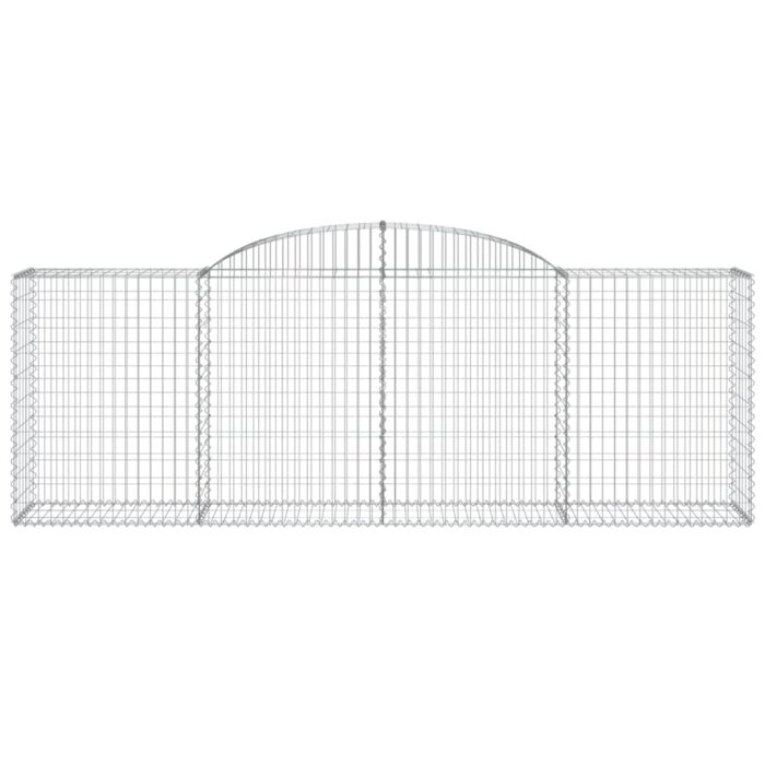 Paniers à gabions arqués 7 pcs 300x50x100/120 cm fer galvanisé – Image 2