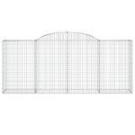 Paniers à gabions arqués 7 pcs 300x50x120/140 cm fer galvanisé – Image 2