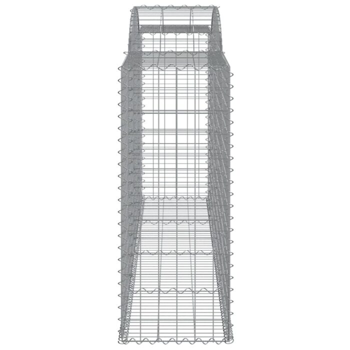 Paniers à gabions arqués 17 pcs 300x50x120/140 cm fer galvanisé – Image 3