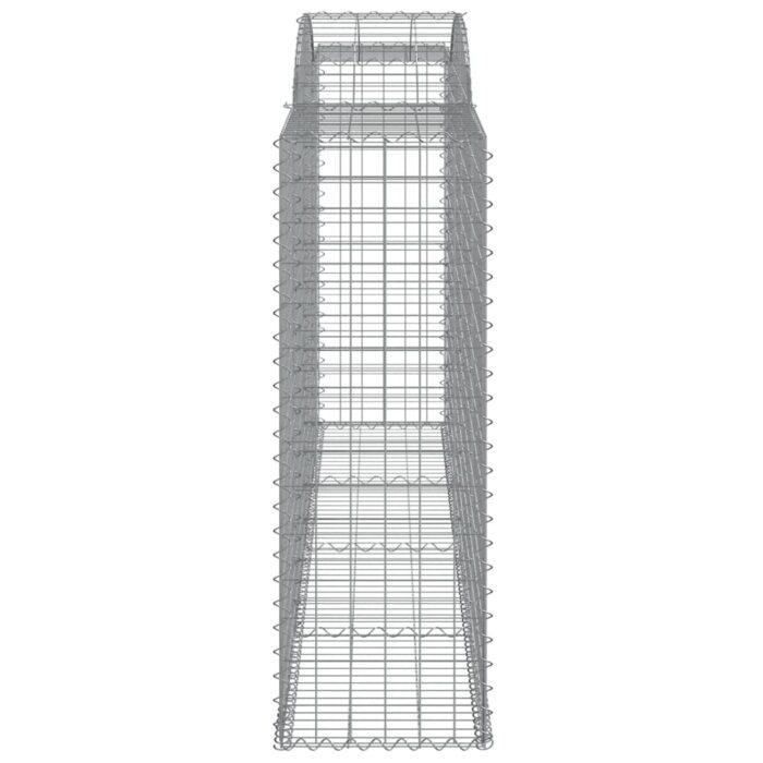 Paniers à gabions arqués 3 pcs 300x50x140/160 cm fer galvanisé – Image 3