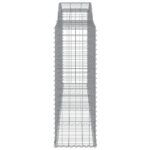 Paniers à gabions arqués 9 pcs 300x50x140/160 cm fer galvanisé – Image 3