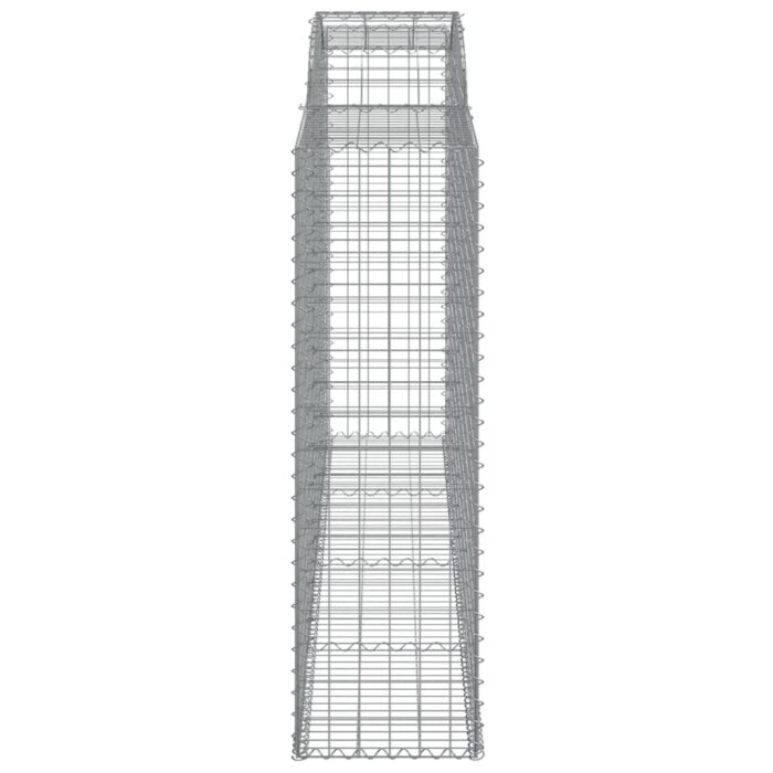 Paniers à gabions arqués 3 pcs 300x50x160/180 cm fer galvanisé – Image 3