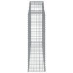 Paniers à gabions arqués 7 pcs 300x50x160/180 cm fer galvanisé – Image 3