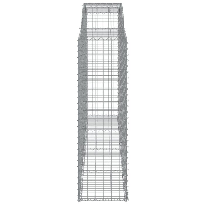 Paniers à gabions arqués 7 pcs 300x50x160/180 cm fer galvanisé – Image 3