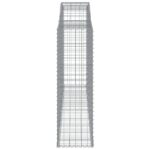 Paniers à gabions arqués 9 pcs 300x50x160/180 cm fer galvanisé – Image 3