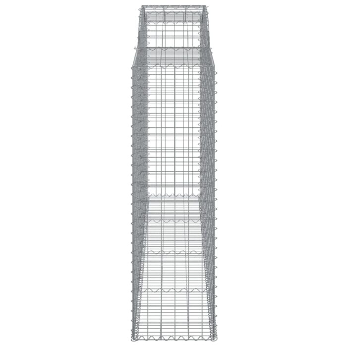 Paniers à gabions arqués 9 pcs 300x50x160/180 cm fer galvanisé – Image 3